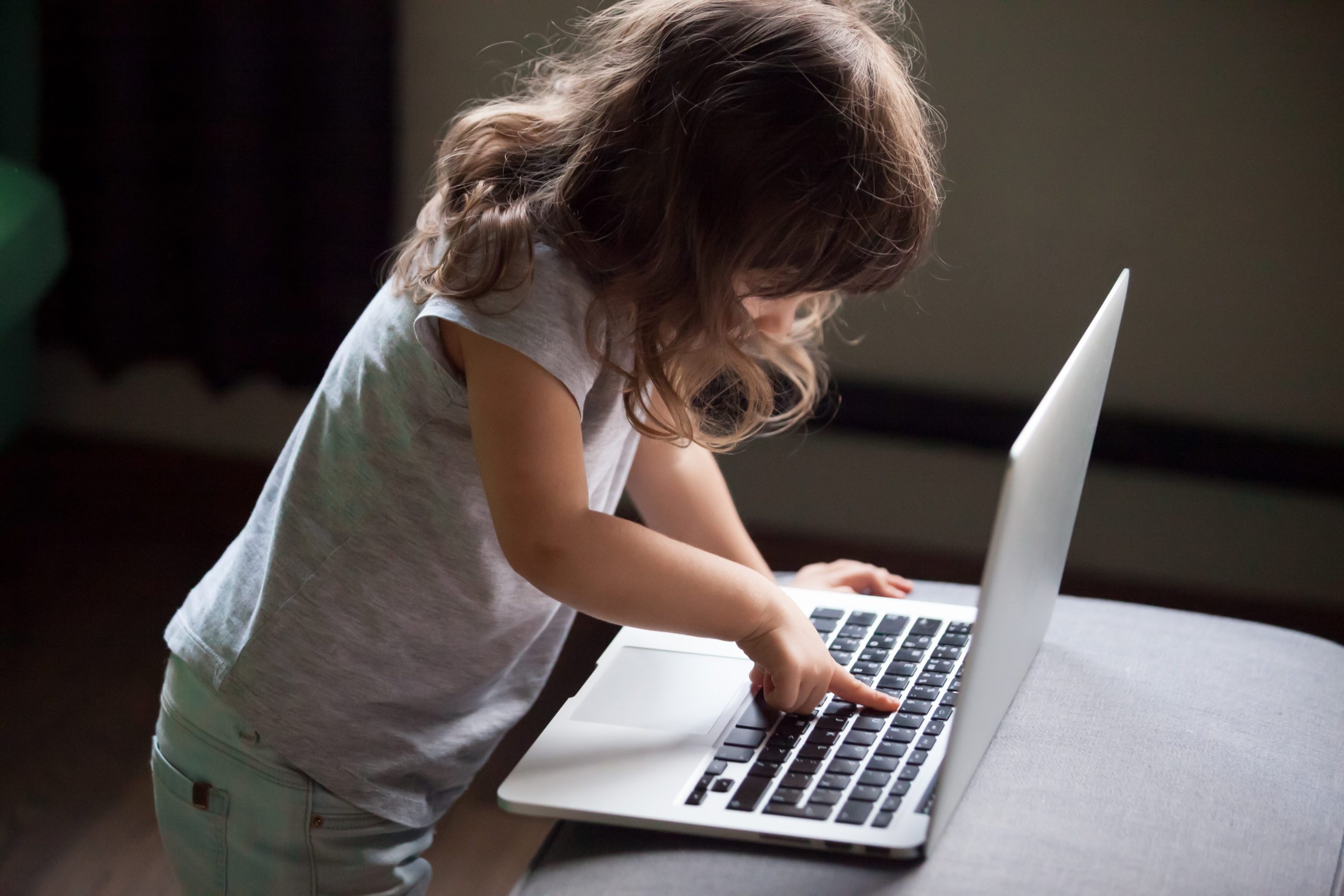 child on laptop