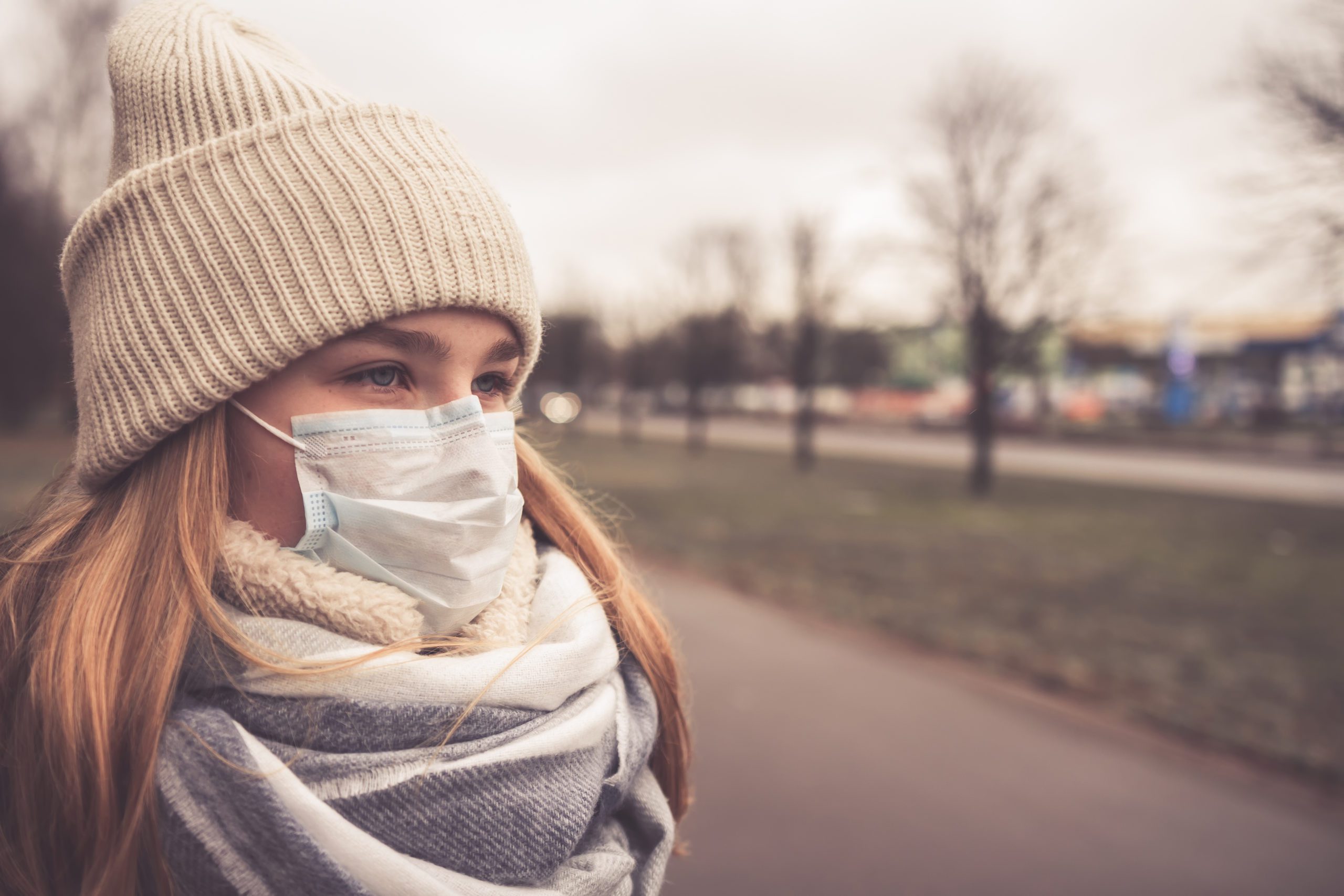 girl with mask