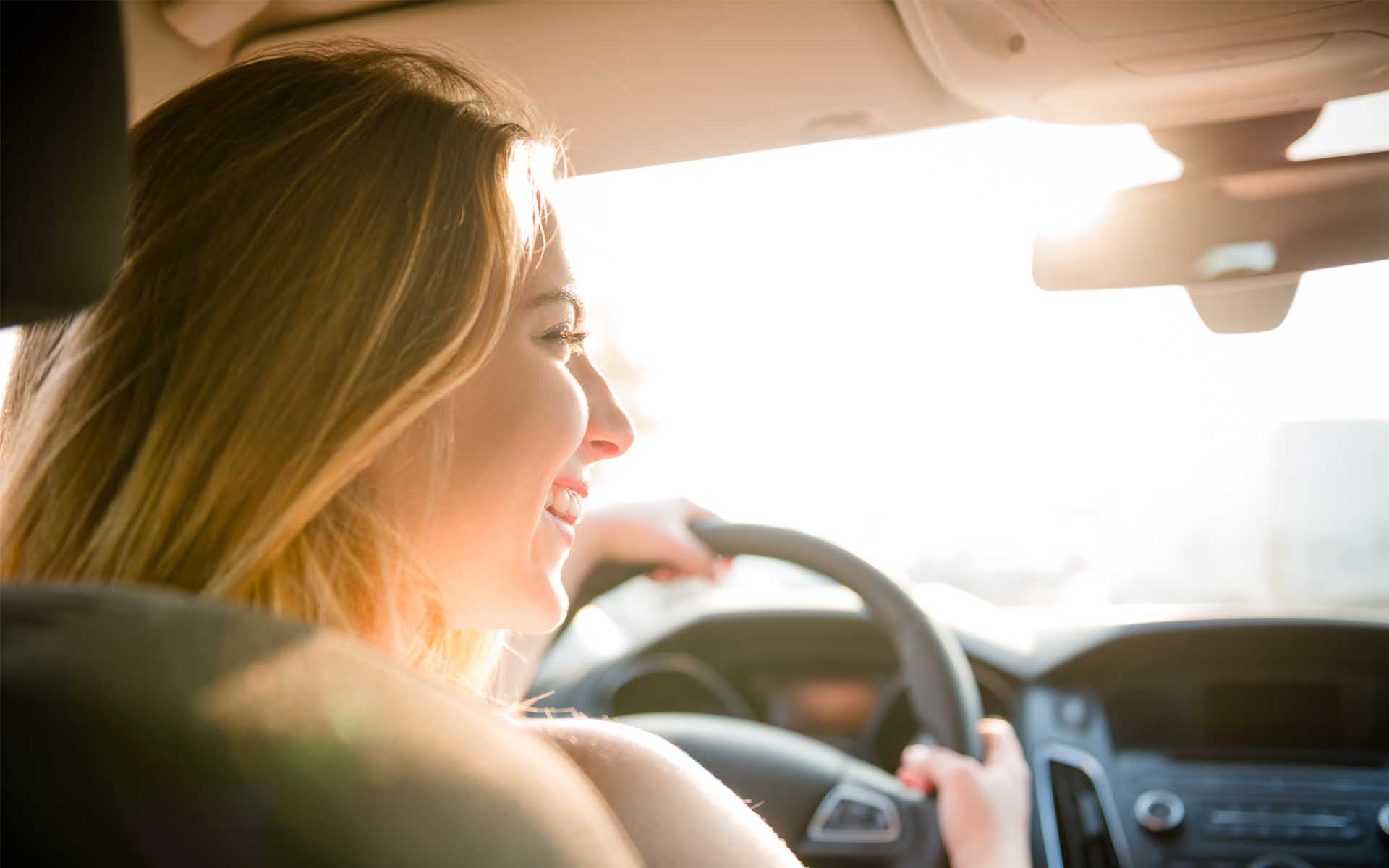 Evening drive - teenager at car