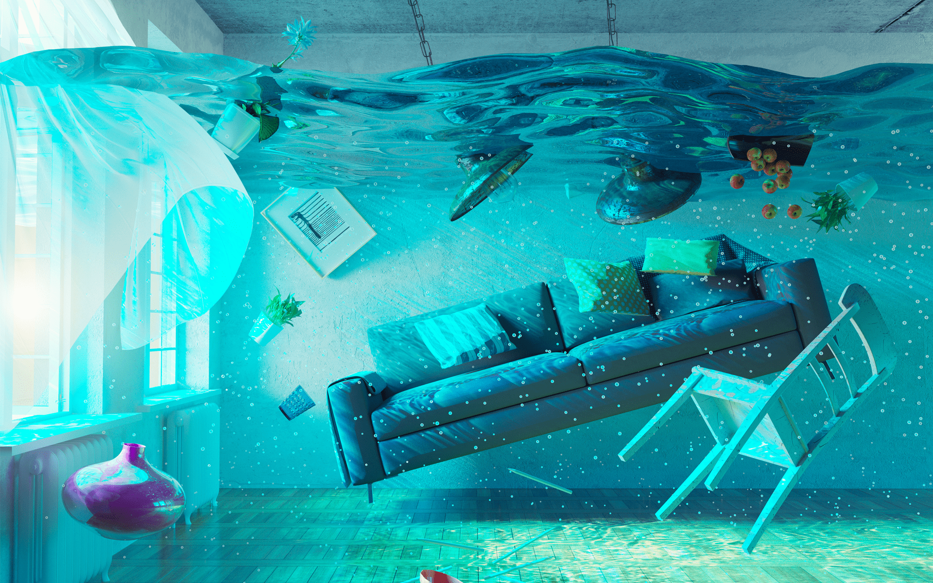 underwater flooding interior