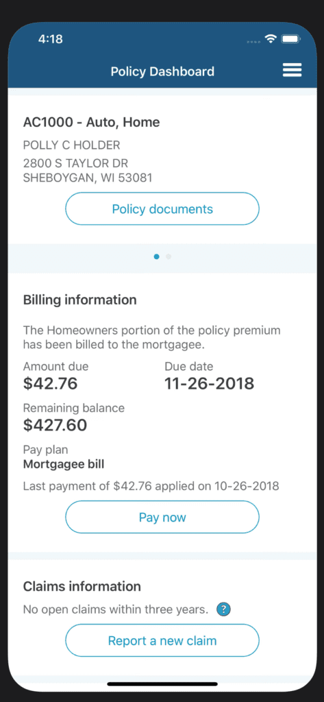 Acuity Policy Dashboard